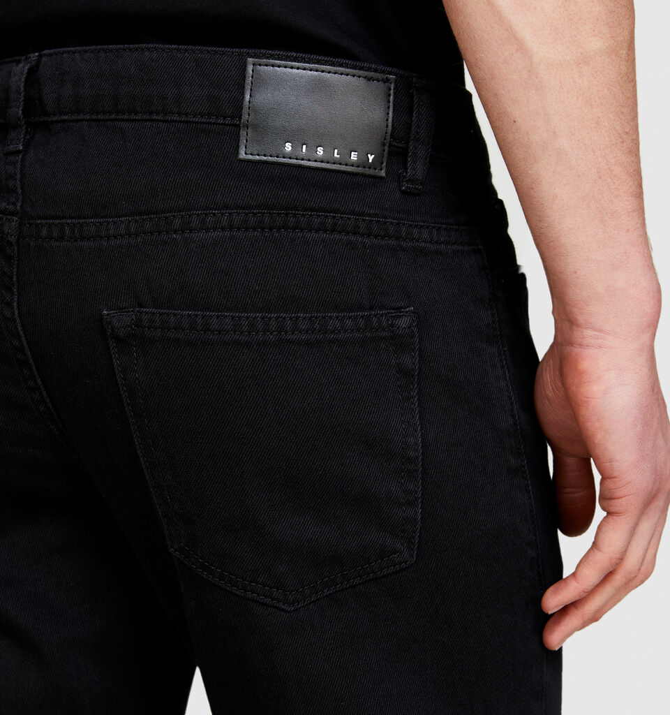 Berlin slim fit colored jeans - men's slim fit jeans - Black | Sisley image number 5